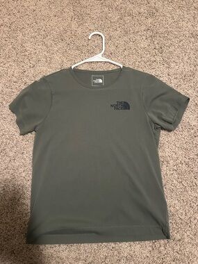 The North Face Olive Green Short Sleeve Logo Tee